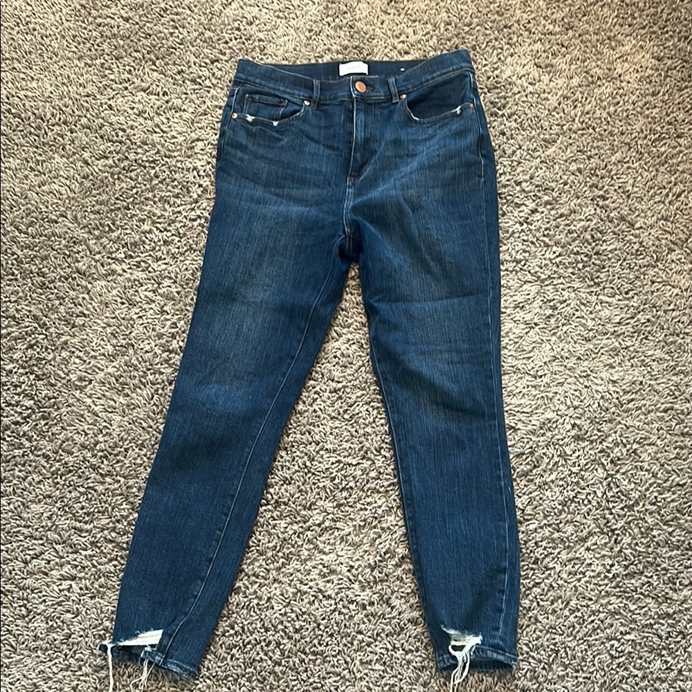 LOFT Blue Ankle Cropped Jeans